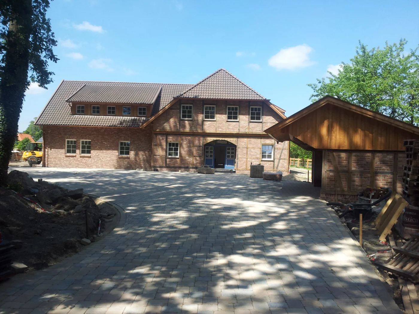 Eine Haus mit Vorsatzfassade in Großburgwedel