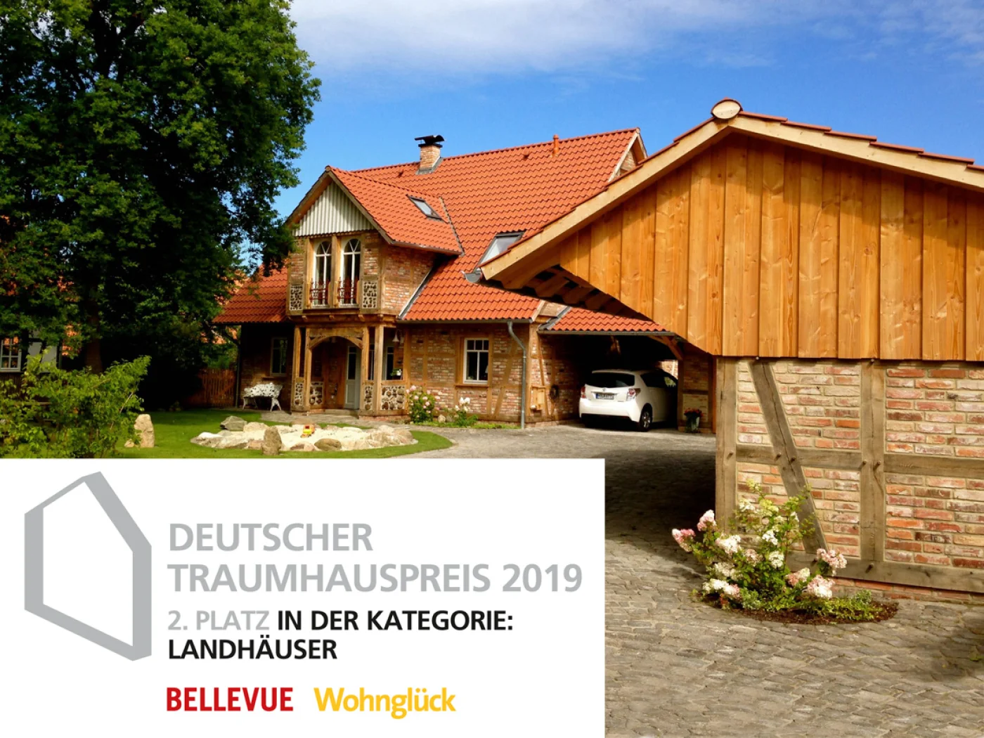 2. Platz für das Fuhrberger Fachwerkhaus beim Deutschen Traumhauspreis 2019 in der Kategorie Landhäuser
